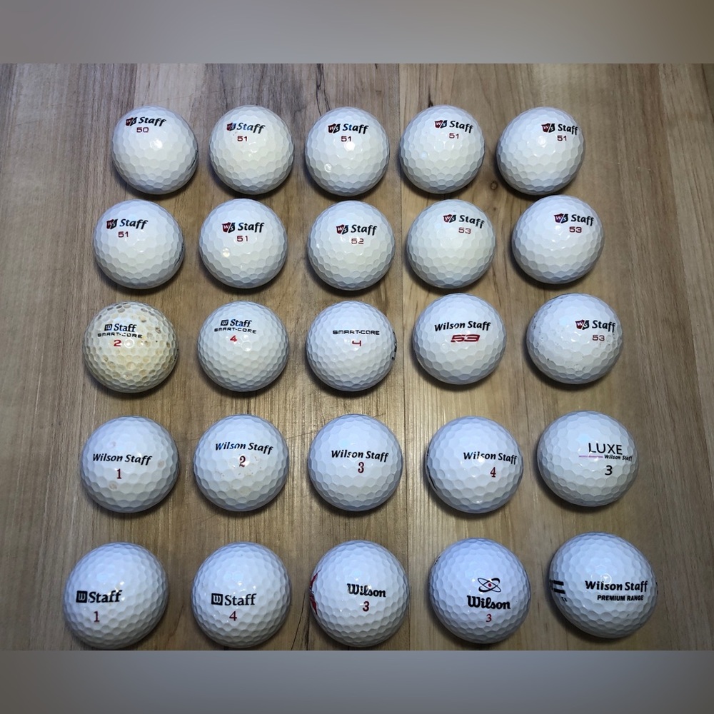 26 Wilson Staff Golf Balls Fifty Elite Duo Smart-Core Luxe D25 Used Lot